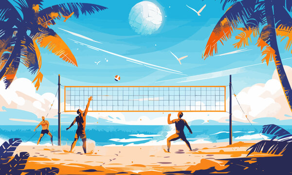 Beach volleyball  cover